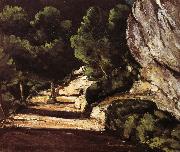 Paul Cezanne path through the woods oil